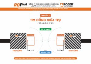 Bản vẽ vị trí đế theo tim trụ